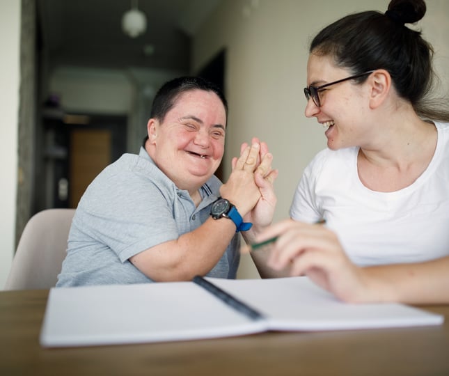 NDIS support coordinator and participant